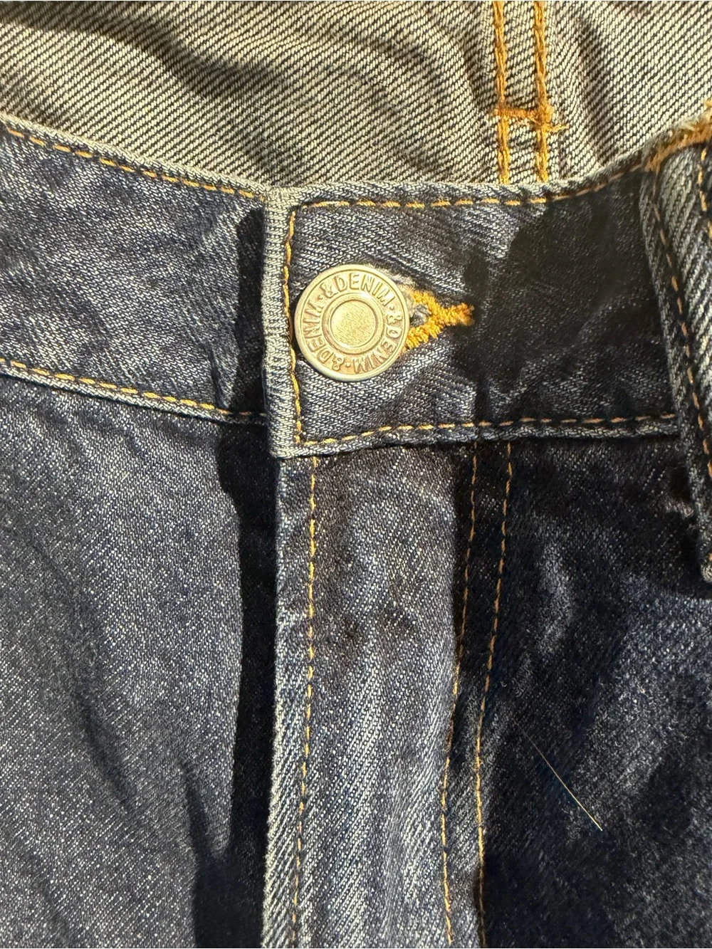 H&M Men's Straight Jeans in Indigo Blue